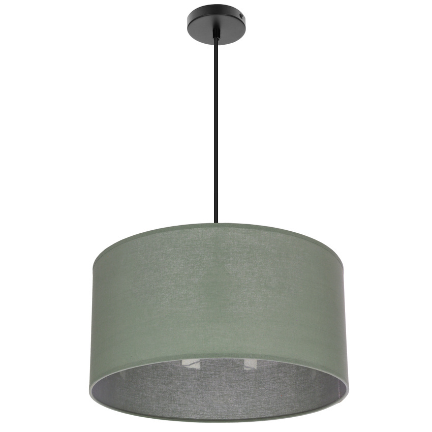 Závesná lampa SHANTI čierna 1x40 E27 mätové tienidlo