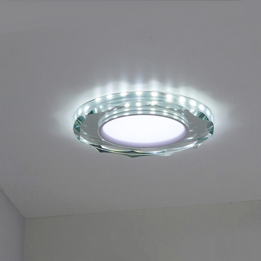 Stropné bodové svietidlo Ssp-25 Ch/Tr+Wh 8W Led 230V prstencové LED biele