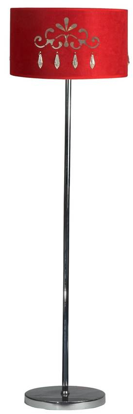 Červená stojaca lampa 60W E27 Decor