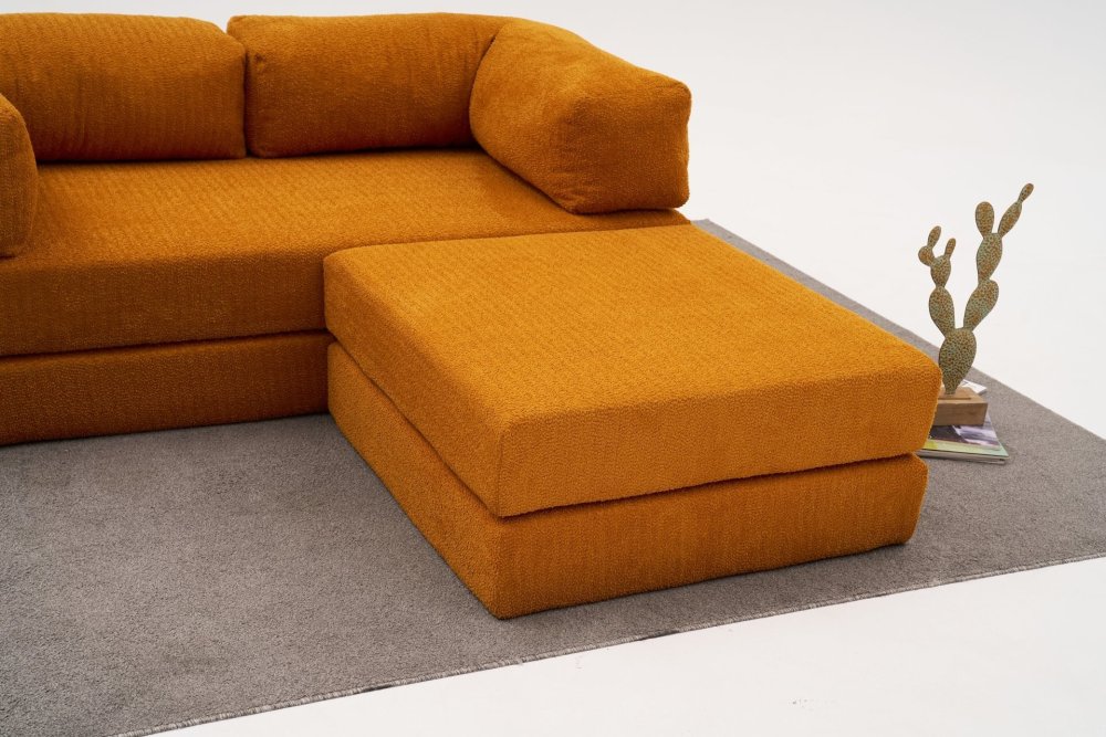 Rohová sedací souprava Comfort Mini - Orange (obrázek 9)