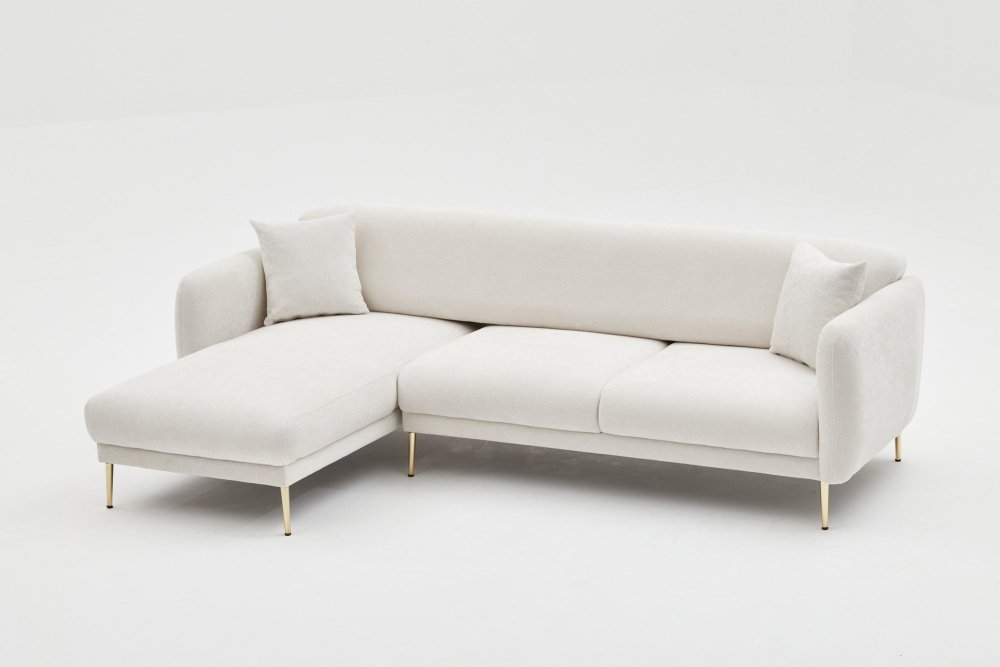 Rohová rozkládací pohovka Simena Left - Cream (obrázek 4)