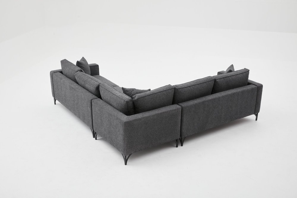 Rohová sedací souprava Berlin - Anthracite, Black (obrázek 5)