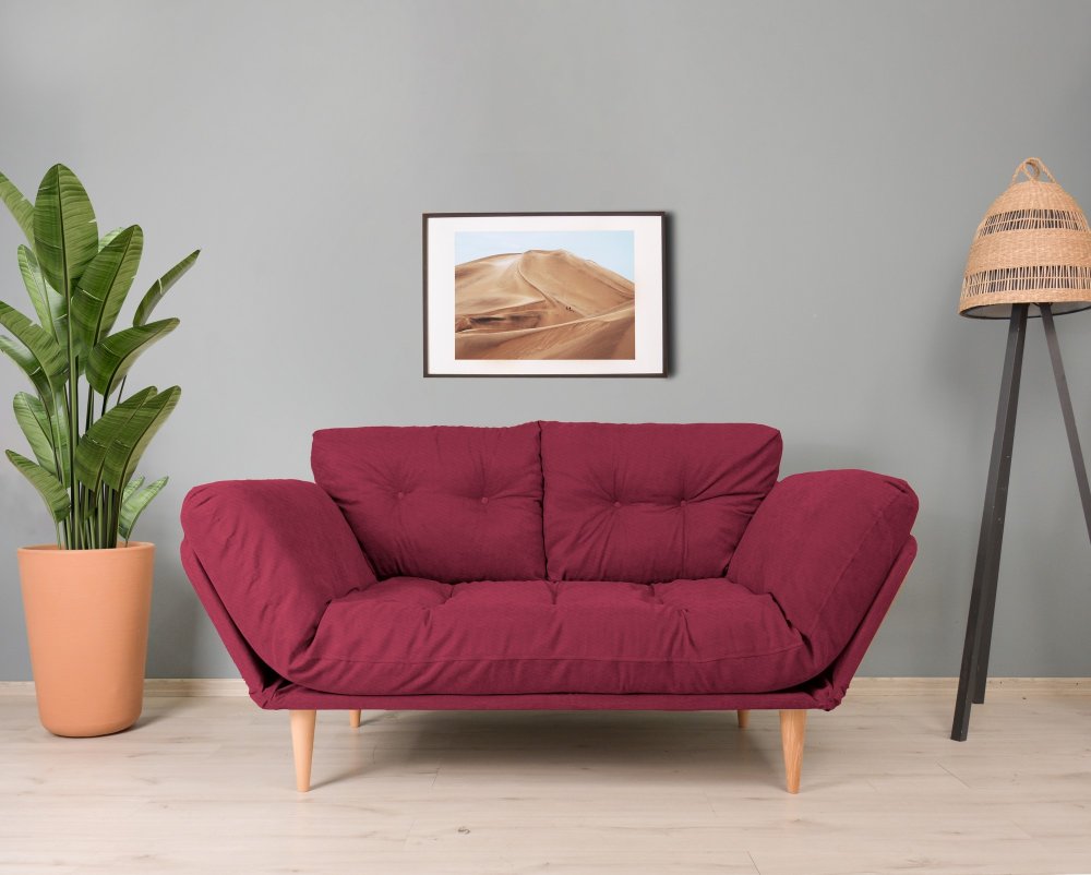 Trojmiestna rozkladacia pohovka Nina Daybed - Dark Red GR105