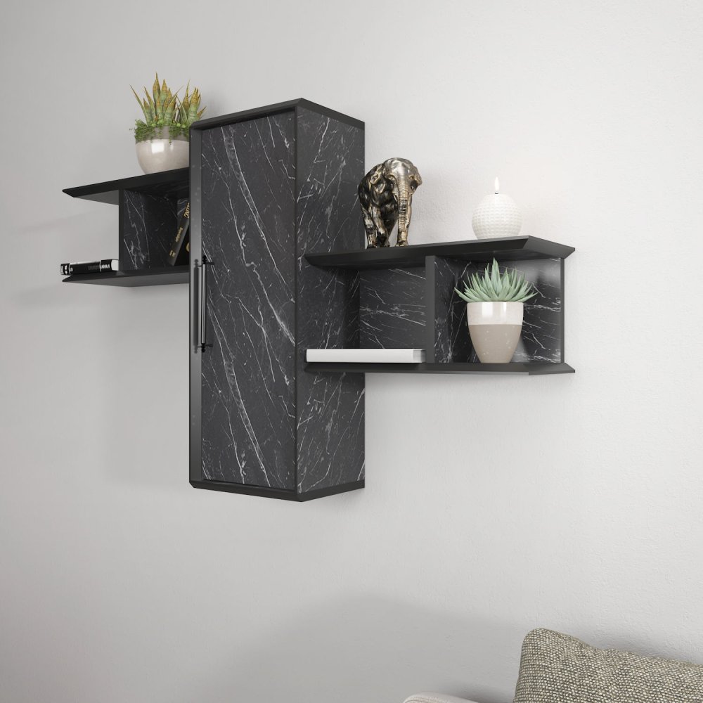 Nástenná polica Olida - Bendire Black