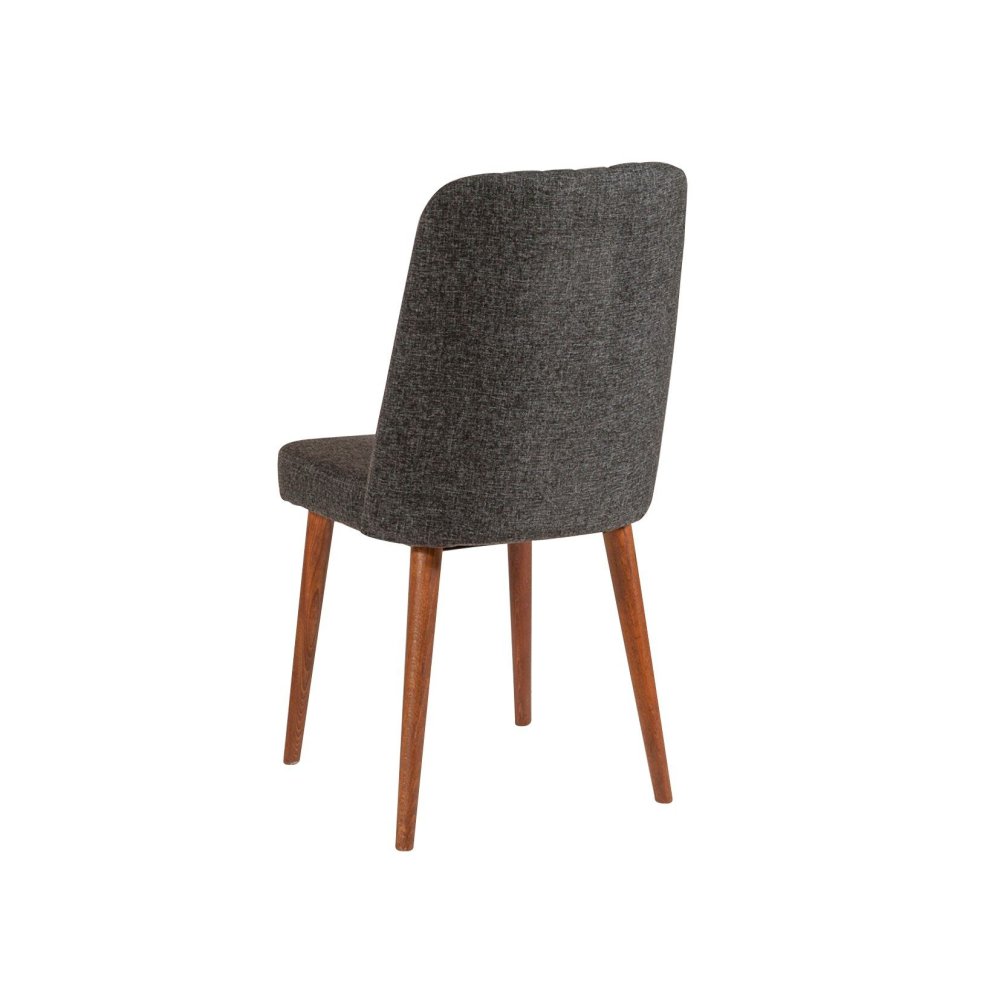 Jídelní set s rozkládacím stolem a židlemi (5 kusů) Vina 1053 - 4 - Anthracite, Walnut (obrázek 7)