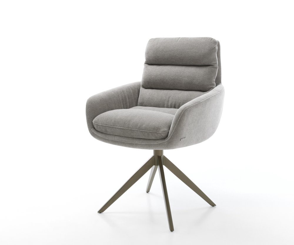 Jídelní židle Abelia-Flex s područkami strukturovaná látka