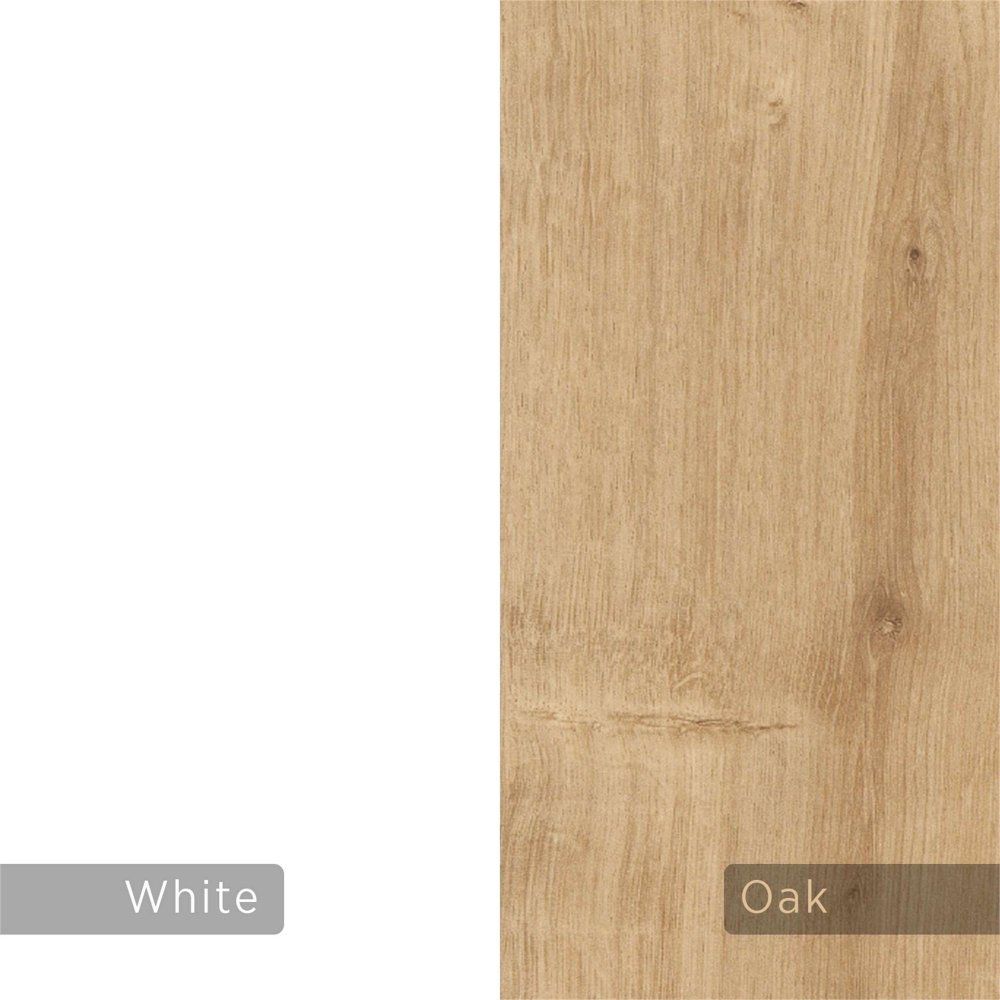 TV stolek Francy 135 - Sapphire Oak, White (obrázek 4)