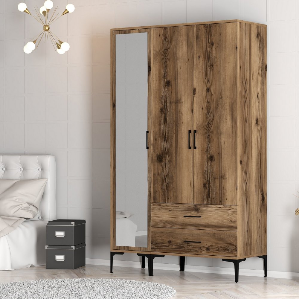 Šatní skříň Kumsal RT - Walnut (obrázek 5)