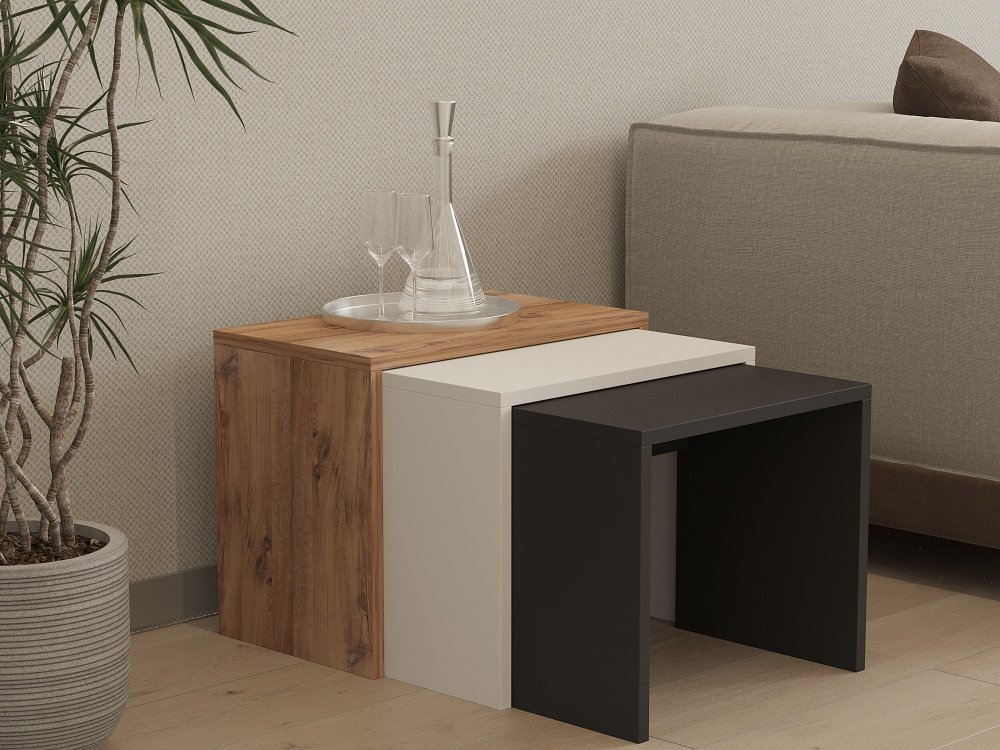 Sada odkladacích stolíkov (3 kusy) Gül