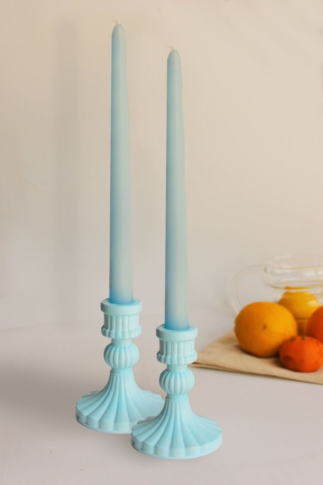 Candlestick Set (4 Pieces) Blue