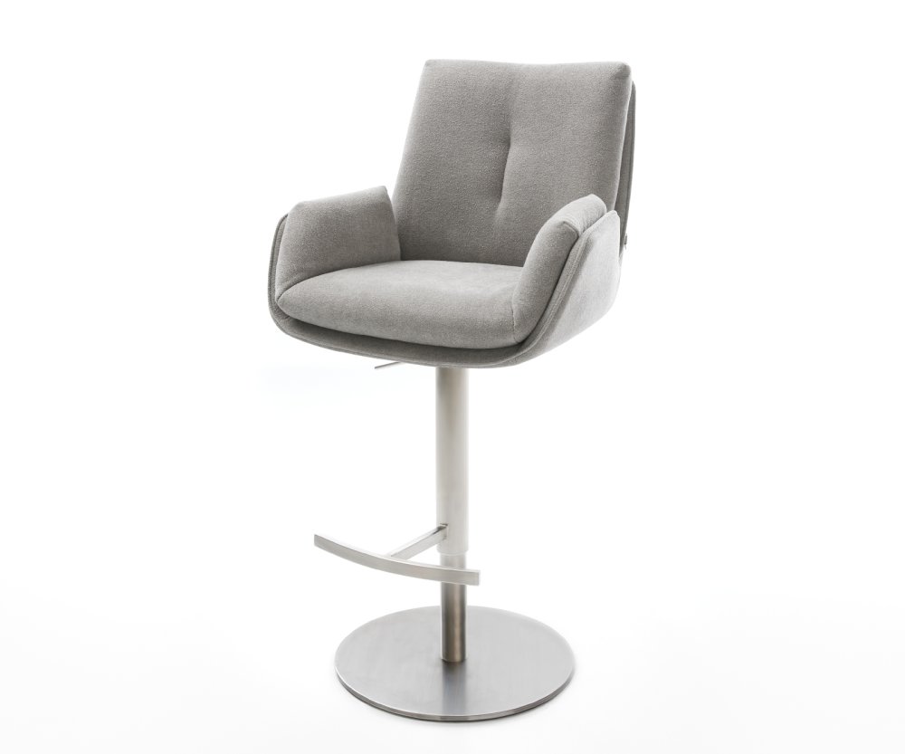 Barová stolička Clea-Flex texturovaná látka mäkký otočná podstava