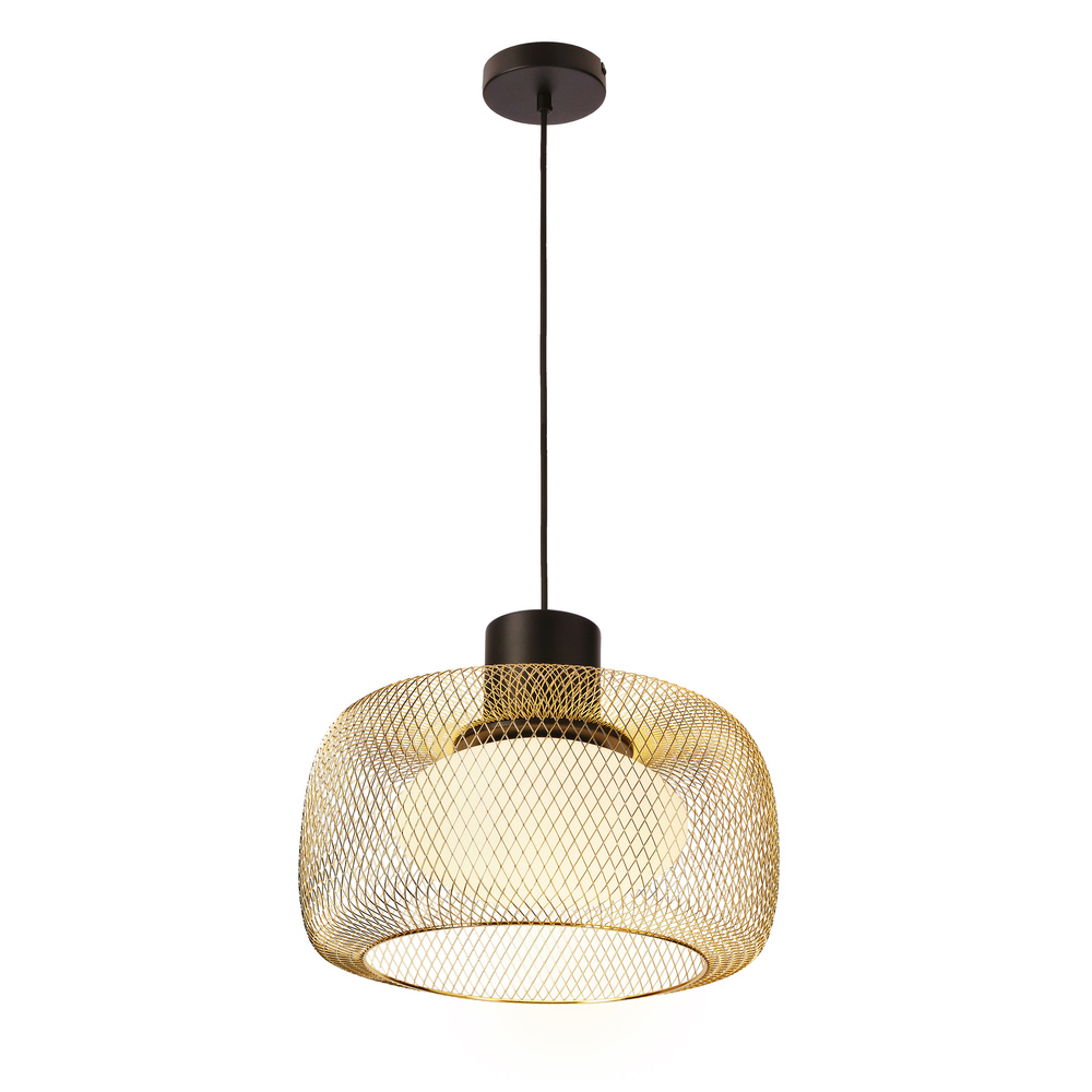 Lampa wisząca Sopra 40 czarno złota metalowa nad stół do salonu