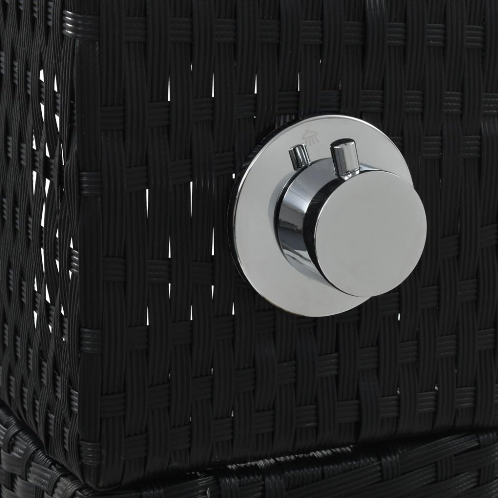 Zahradní sprcha černá / hnědá Dekorhome Obrázek