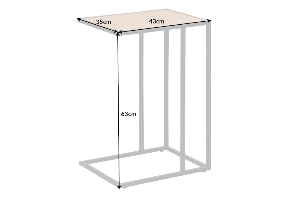 Příruční stolek ATALANTA Dekorhome Dub divoký Obrázek