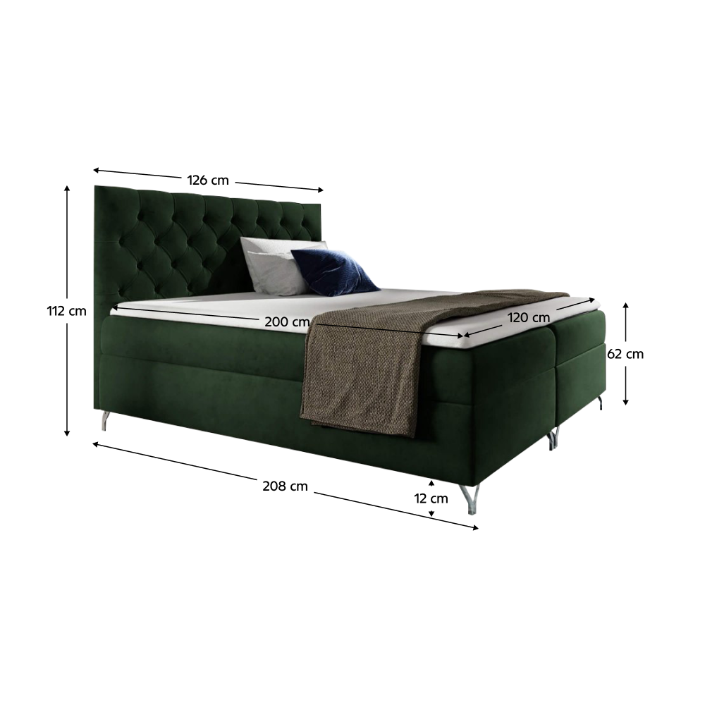 Boxspringová postel GUINEVRA 7 120 cm