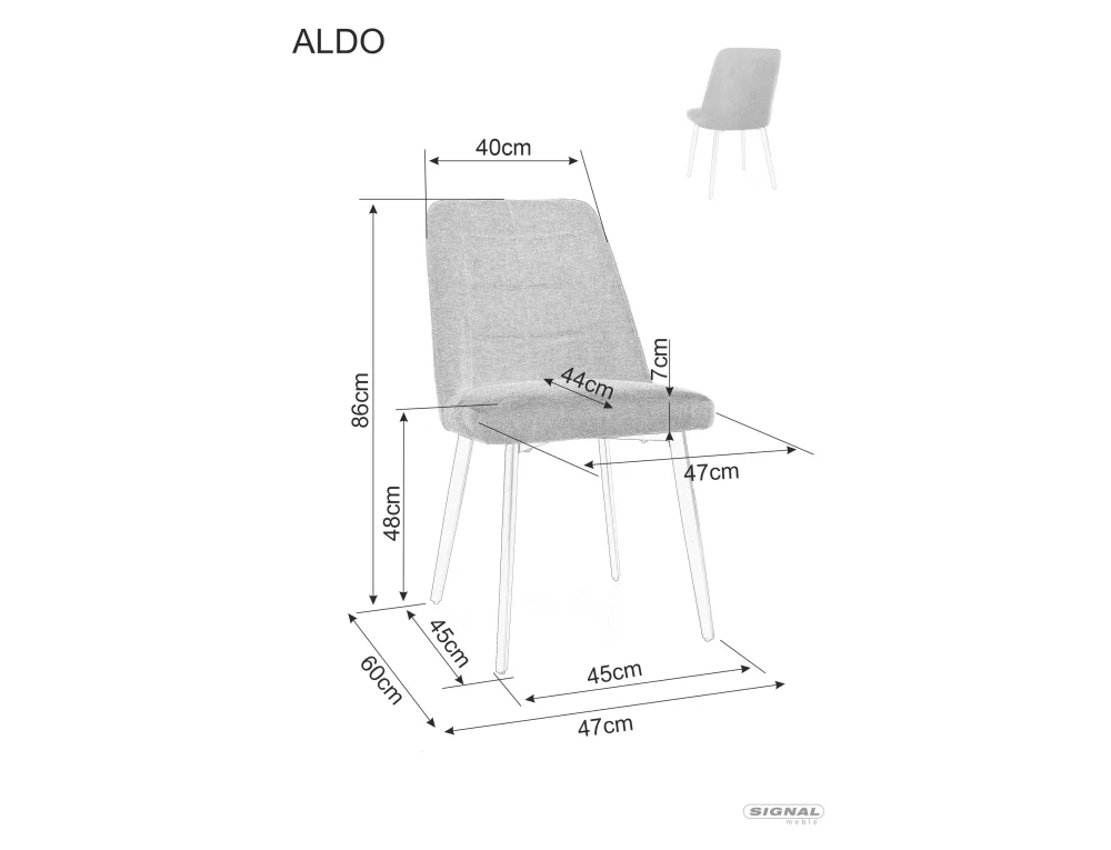 Židle Aldo Brego (obrázek 4)