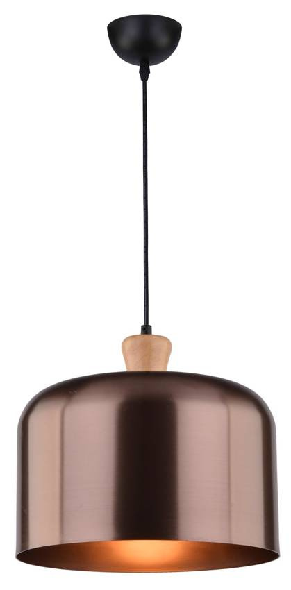 STROPNÁ ZÁVESNÁ LAMPA DICTORY E27 HNEDÁ