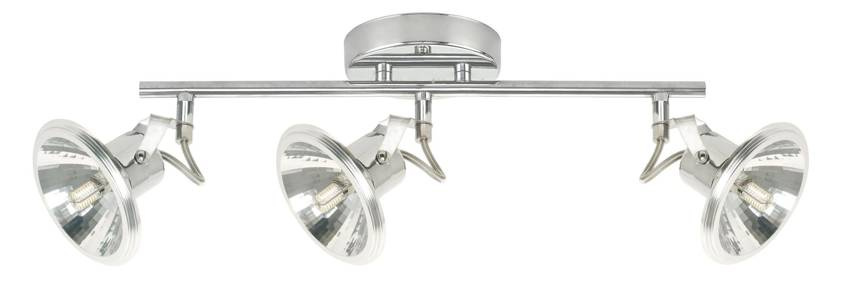 Nástenná lampa 3X5W LED G9 chróm MOON