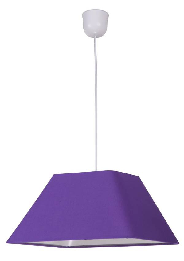 Výpredaj fialovej závesnej stropnej lampy Robin s e27 patinou