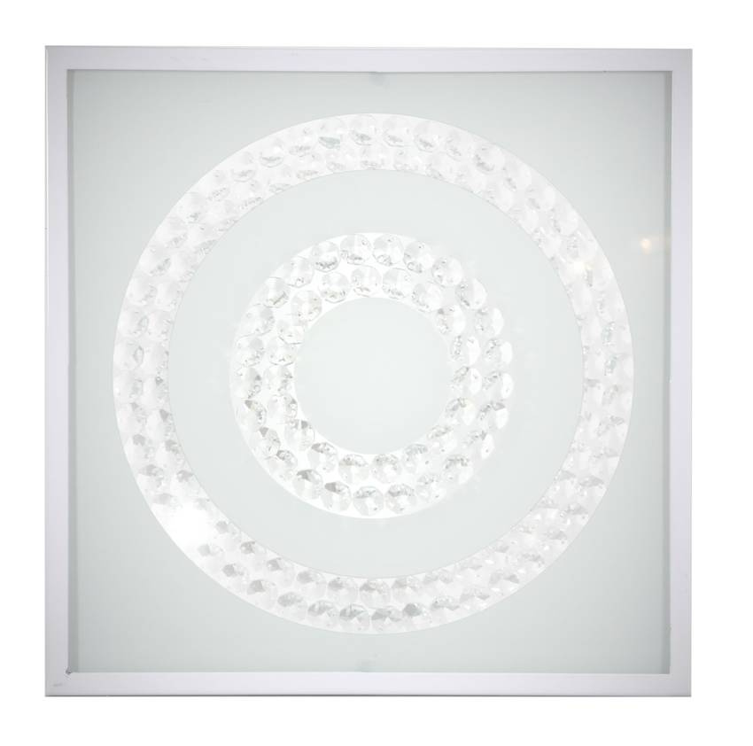 Stropné svietidlo Lux Plafon 16W LED 4000K Biele Dvojkruhové