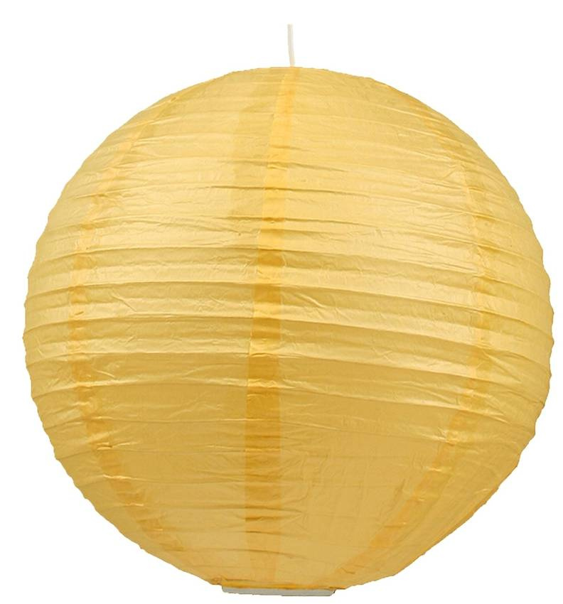 Papierové tienidlo na lampu Cocoon Ball žlté