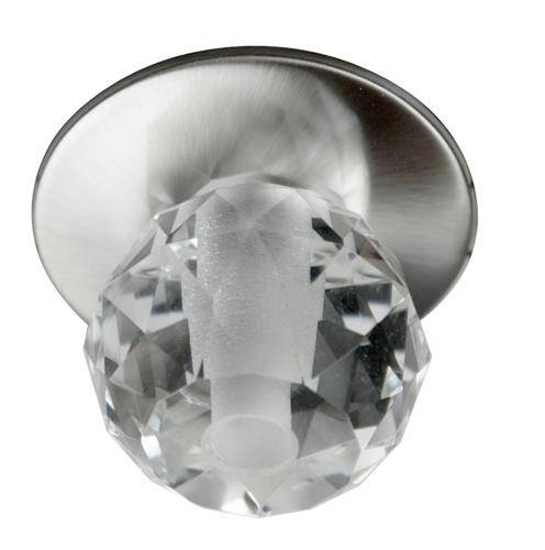 Stropná lampa saténovo-niklová krištáľová guľa G4 SK-04