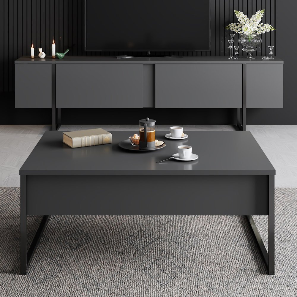 Konferenční stolek Luxe - Anthracite, Black (obrázek 5)