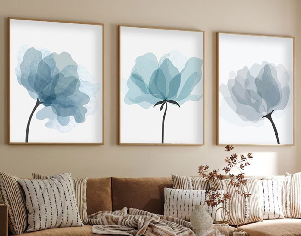 Dekoratívny rámovaný obraz z MDF (3 kusy) Huhu206 - 50 x 70