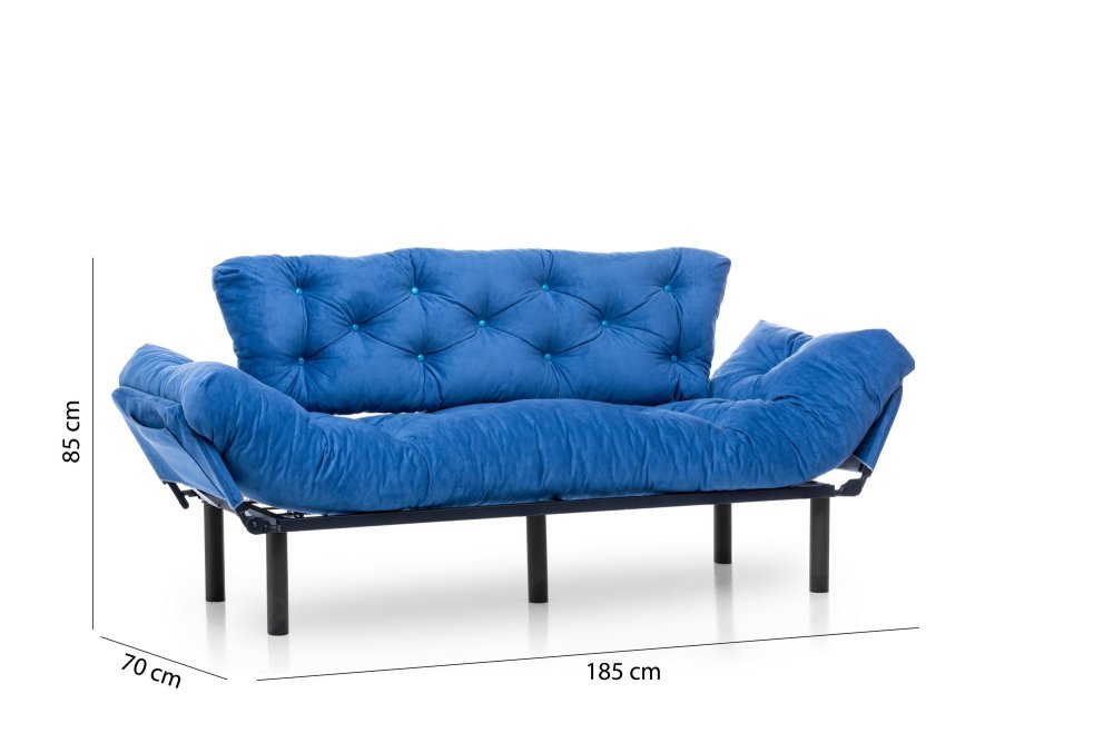 Trojmístná rozkládací pohovka Nitta Triple - Blue (obrázek 4)