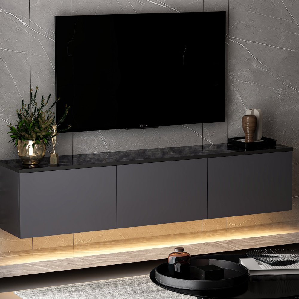 TV stolek Neon Illuminated - Anthracite (obrázek 12)