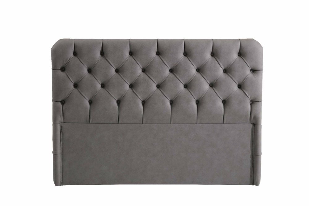 Rám dvoulůžkové postele s čelem Samira 120 x 200 - Grey (obrázek 3)
