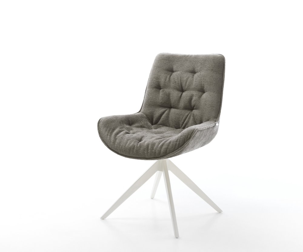 Jedálenská stolička Taimi-Flex bouclé mäkký tmavobéžová krížová