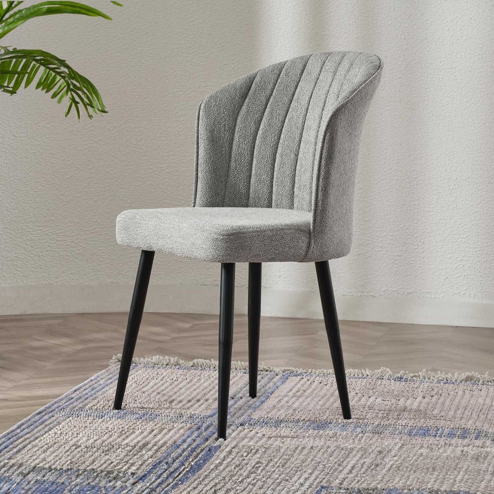 Súprava stoličiek (2 kusy) Rubi - Grey, Black v2