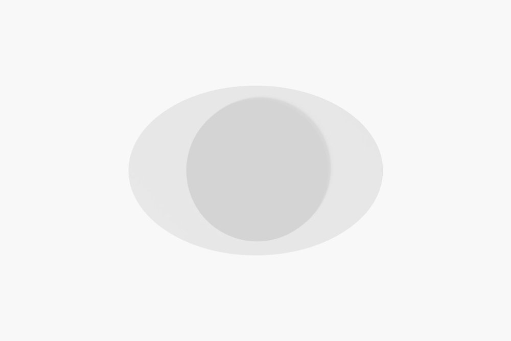 Zrkadlo Obble - White