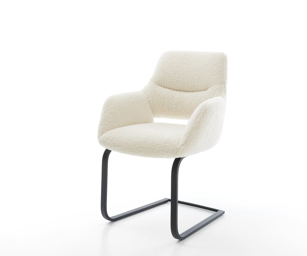 Konzolová podstava Yago-Flex s opierkami teddy látka béžová konzolová