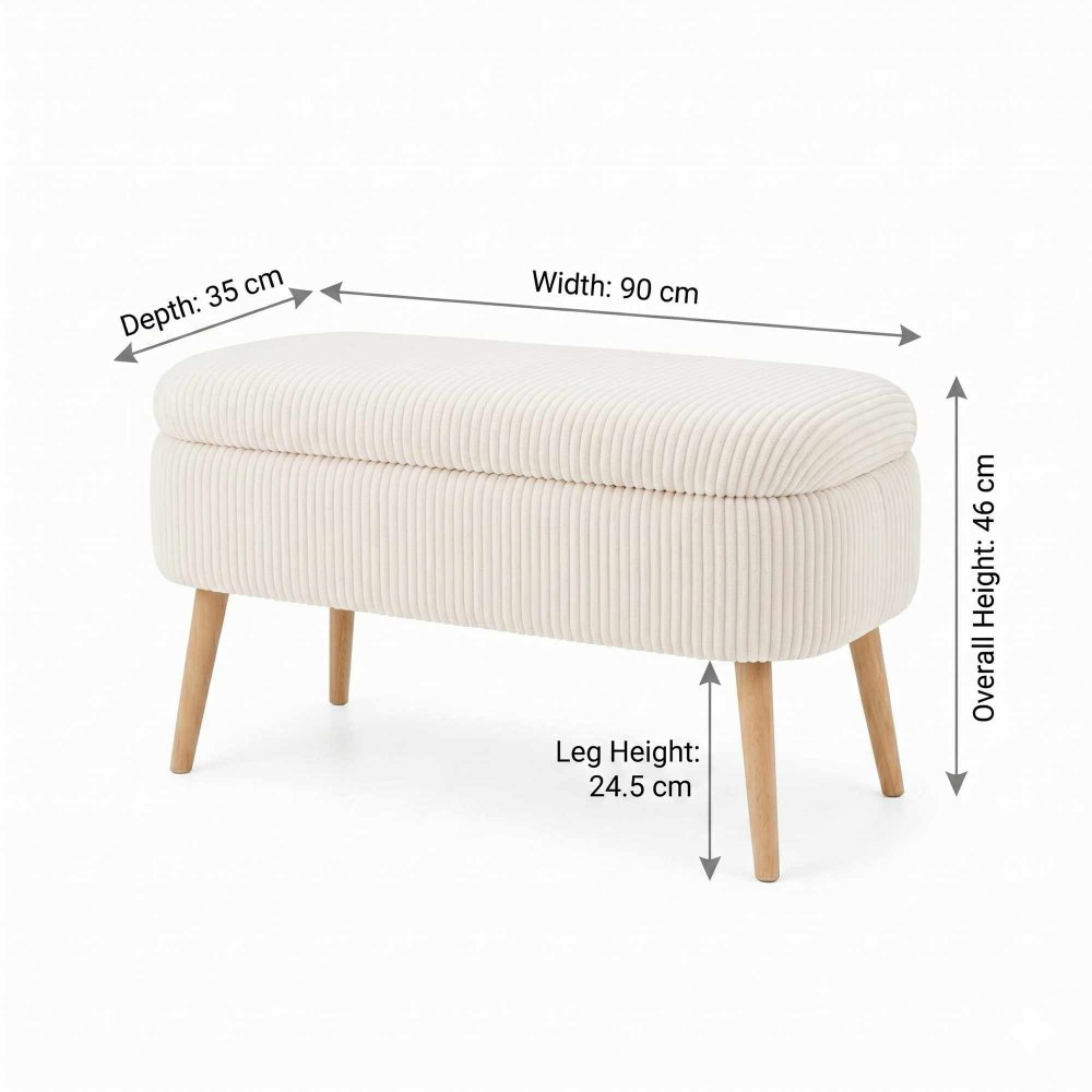 Lavice s úložným prostorem OSLO LINEN (obrázek 6)