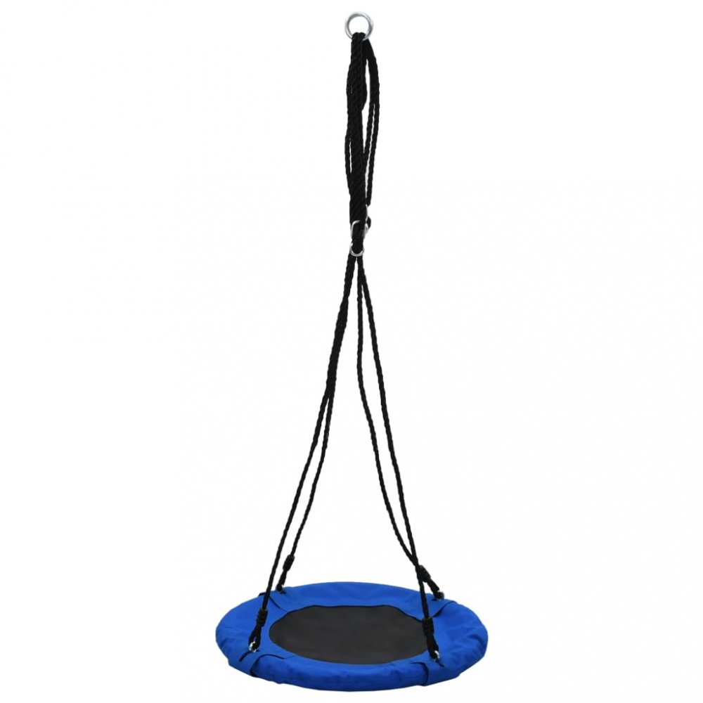 Levně Houpačka Ø 60 cm modrá / černá Dekorhome