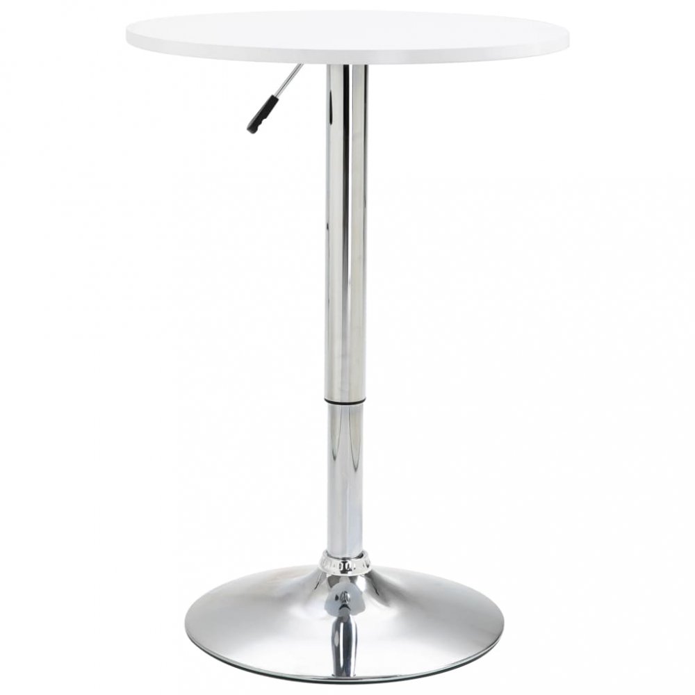 Barový stôl Ø 60 cm Dekorhome Biela