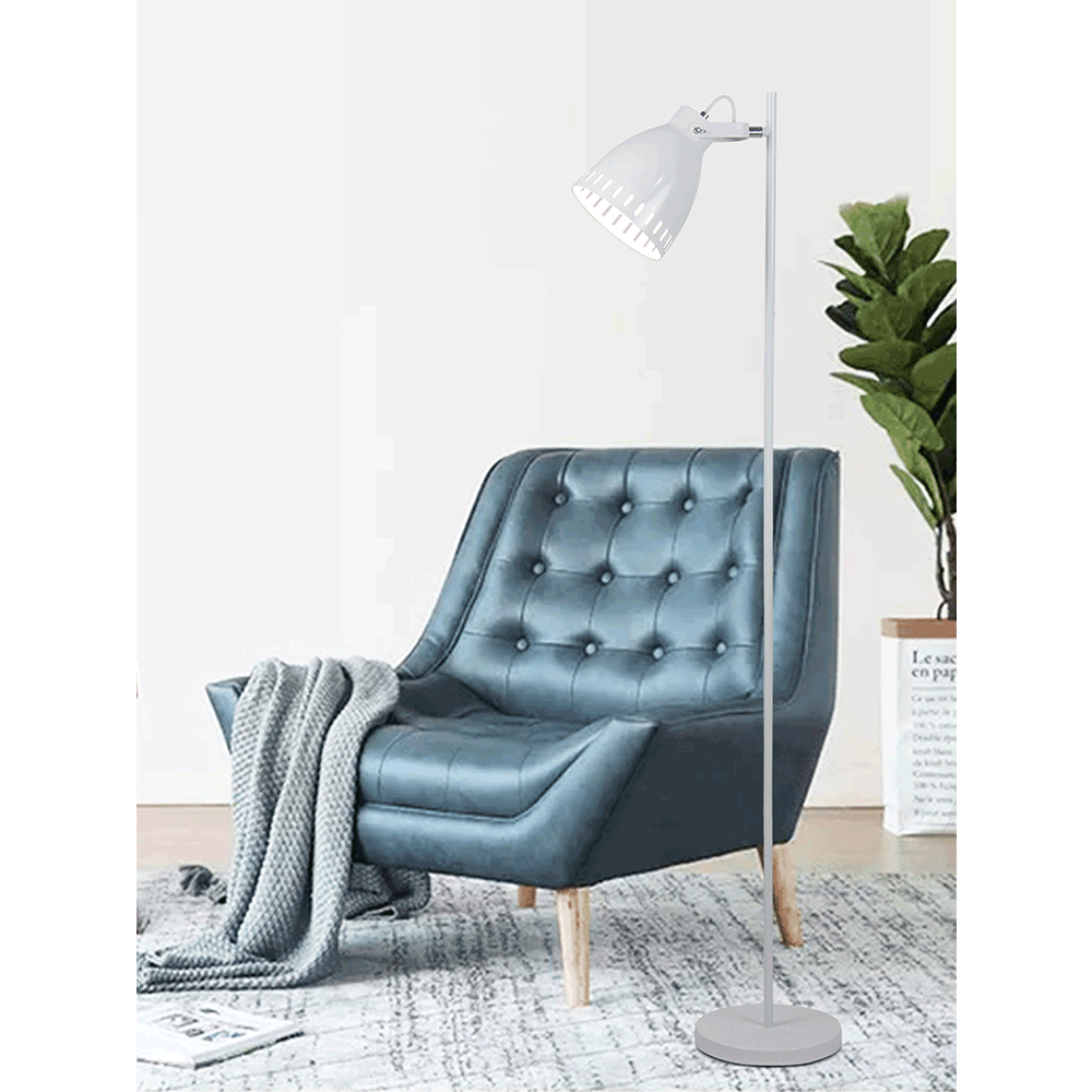 Stojací lampa AIDEN TYP 2 Tempo Kondela Bílá Obrázek