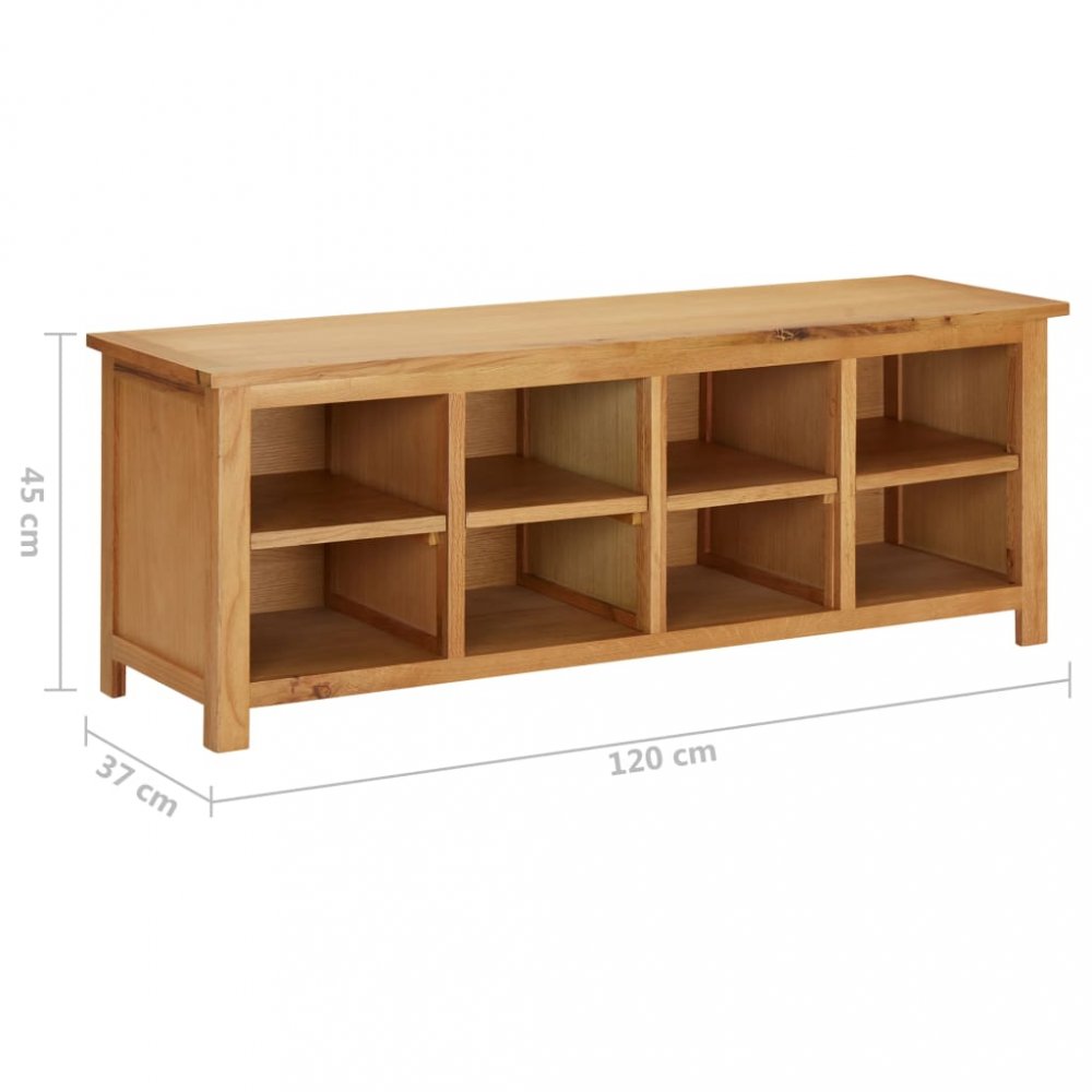 Botník masivní dub Dekorhome 120 cm