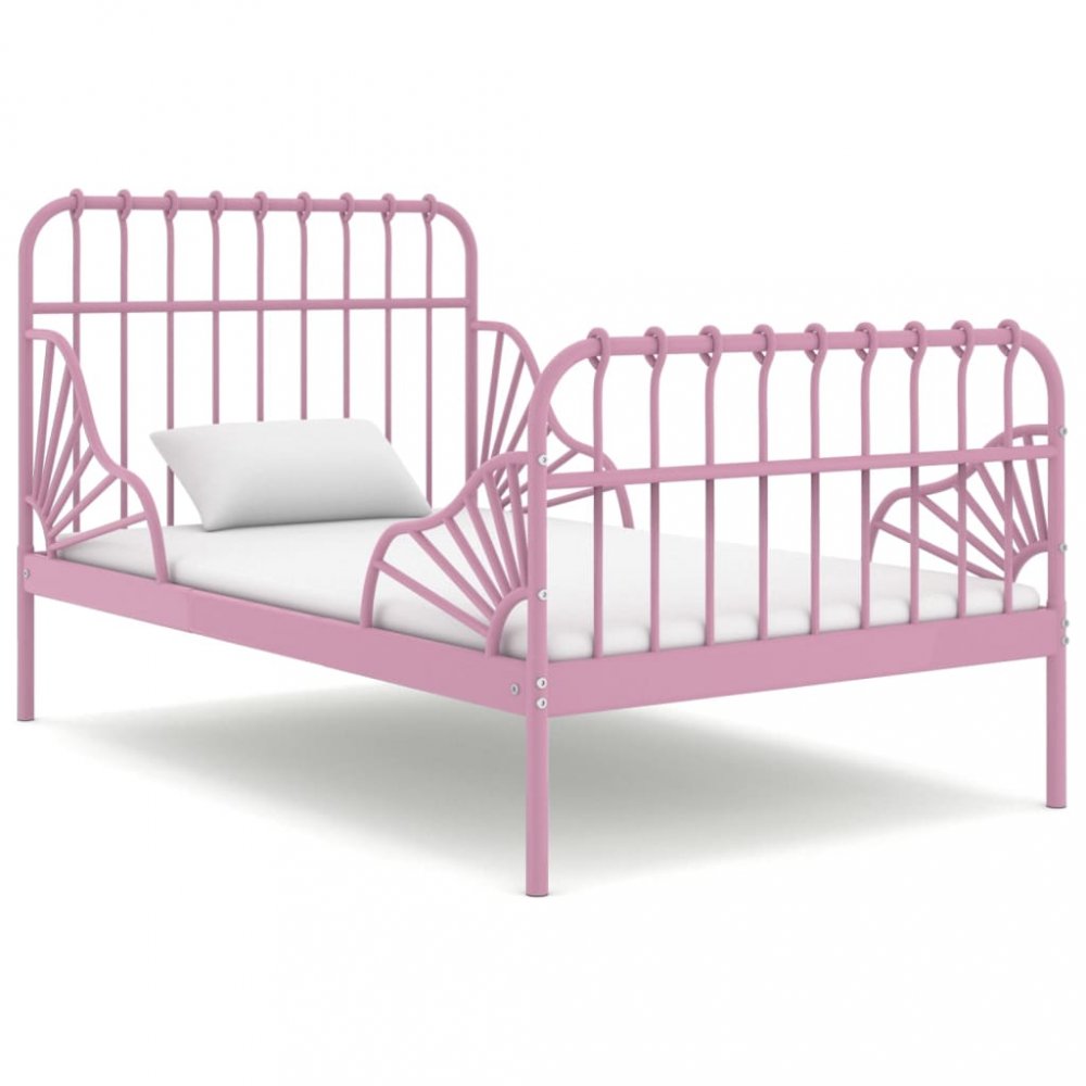 Dětská rostoucí postel 80x130/200 Dekorhome Růžová