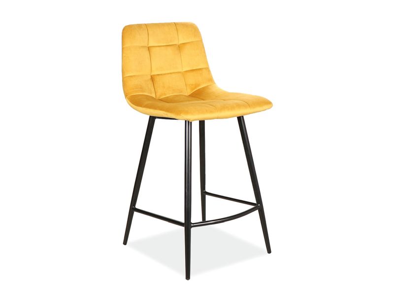 Barová židle MILA H-2 Signal Žlutá
