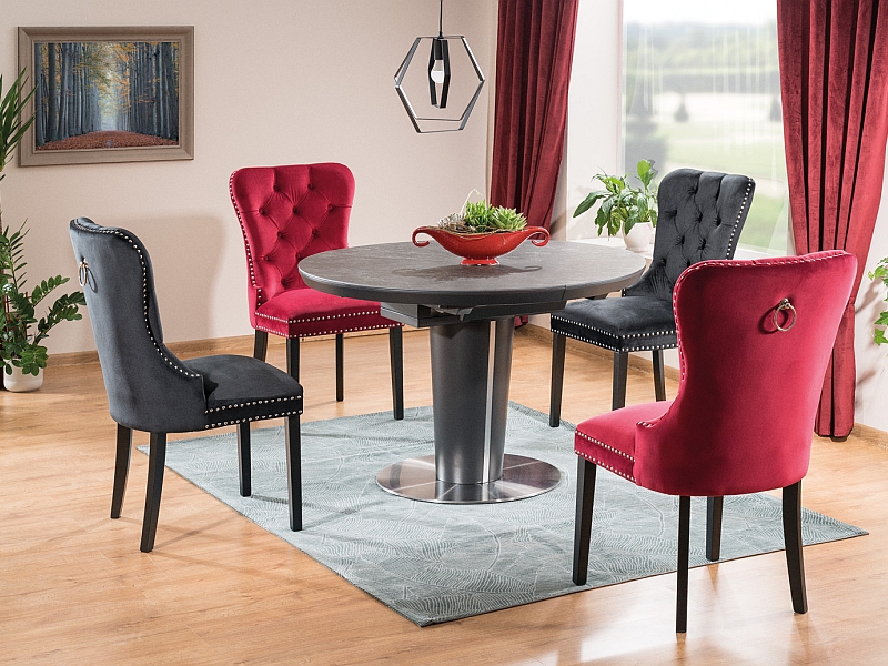 Jídelní židle AUGUST VELVET Signal Béžová Obrázek