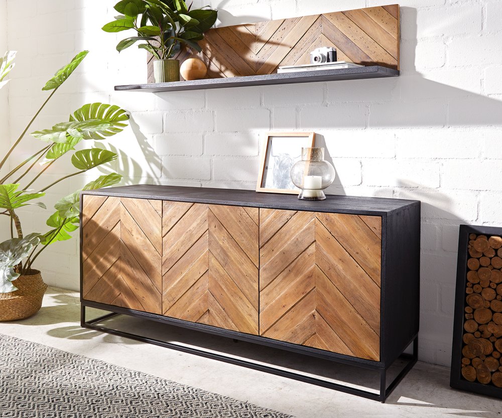 Komoda Famke 145 cm mango teak 3 dvierka