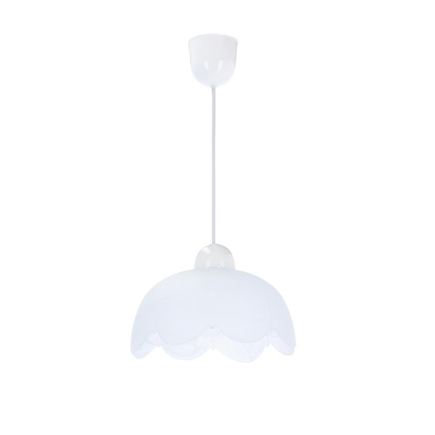 Závesná lampa Pansy 18 1x60W e27 biele tienidlo