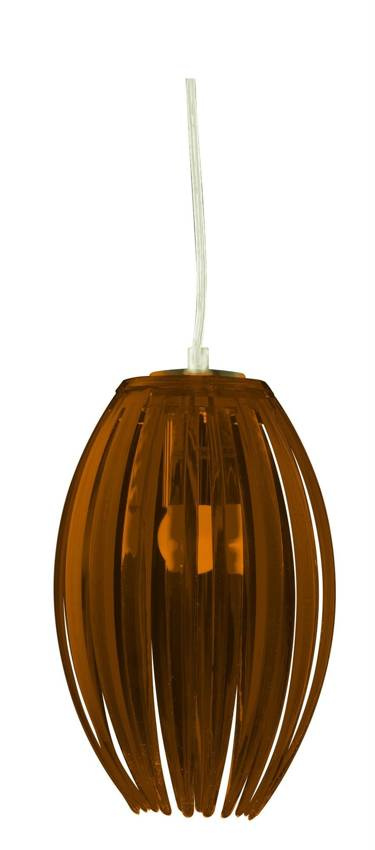 Závěsná stropní lampa 1X60W E27 hnědá ABUKO