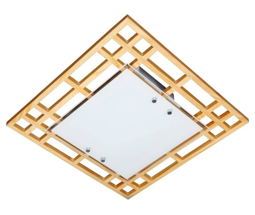 Stropné svietidlo Natura stropné svietidlo 2X60W E27 42X42X10,5 žlté
