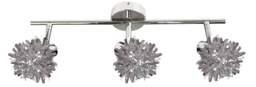 Delená stropná lampa 3X40W G9 chróm