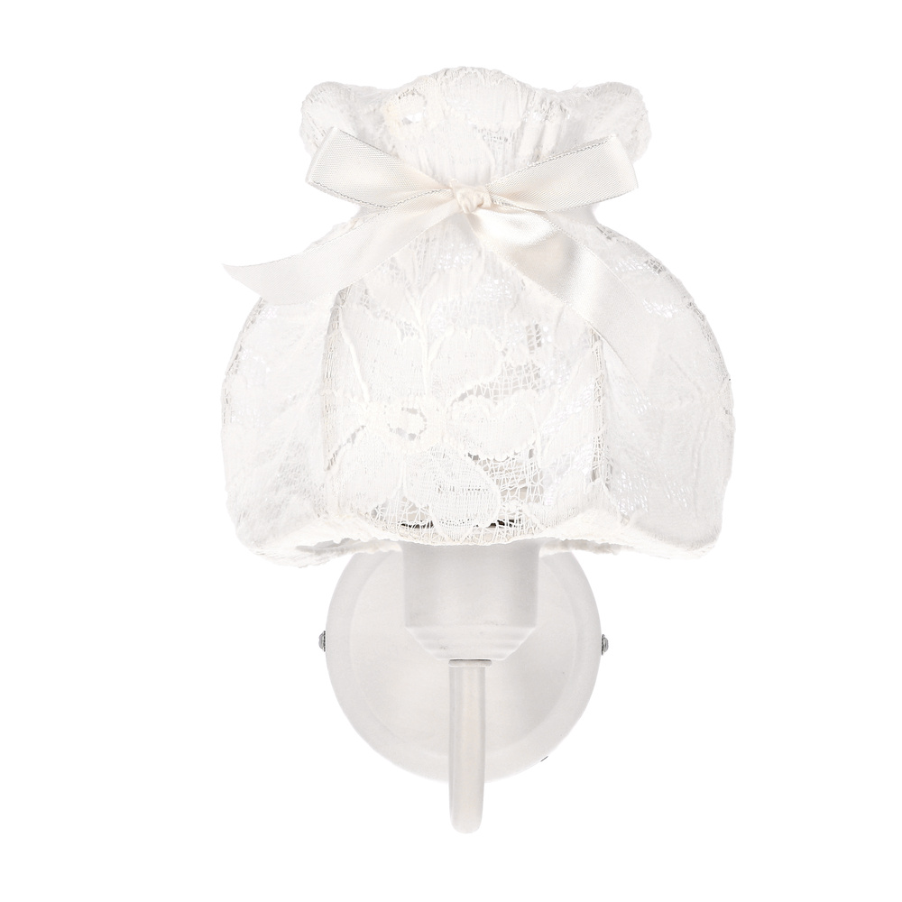 ROSSINI biela nástenná lampa 1x40W E27 biele tienidlo