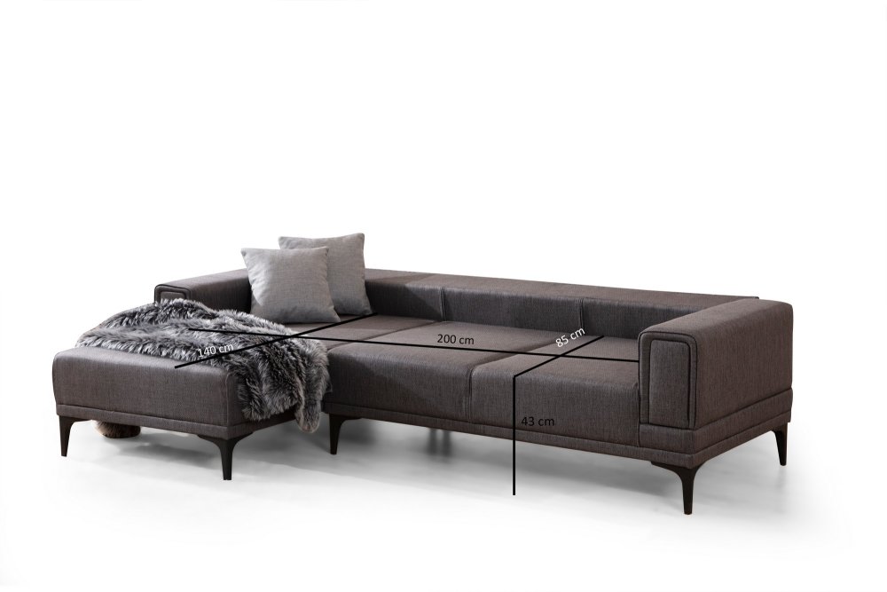 Rohová rozkládací pohovka Horizon Left - Dark Grey (obrázek 3)